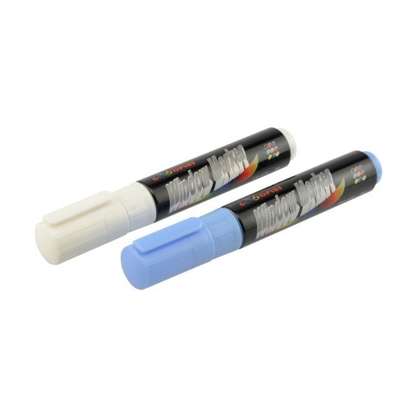 Hillman HILLMAN Blue/White Round Tip Window Marker 2 pk 847341 - main